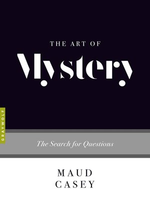 cover image of The Art of Mystery